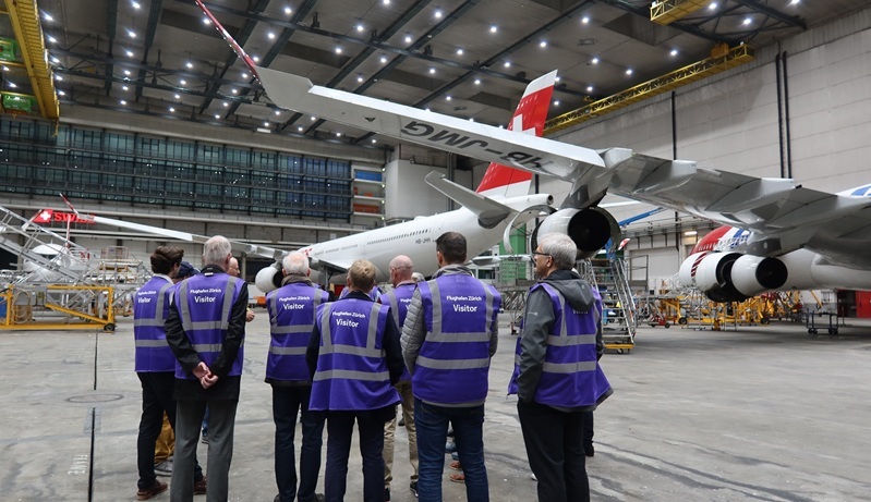 Besuch SR-Technics Flughafen Kloten